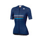 Sportful Diva Fietsshirt Korte Mouwen Blauw Dames