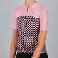 Sportful Checkmate Fietsshirt Korte Mouwen Roze/Zwart Dames