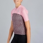 Sportful Checkmate Fietsshirt Korte Mouwen Roze/Zwart Dames