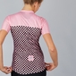 Sportful Checkmate Fietsshirt Korte Mouwen Roze/Zwart Dames