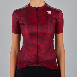 Sportful Escape Supergiara Fietsshirt Korte Mouwen Rood Dames