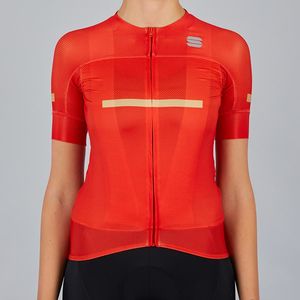 Sportful Evo Fietsshirt Korte Mouwen Rood Dames