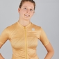 Sportful Flare Fietsshirt Korte Mouwen Goud Dames