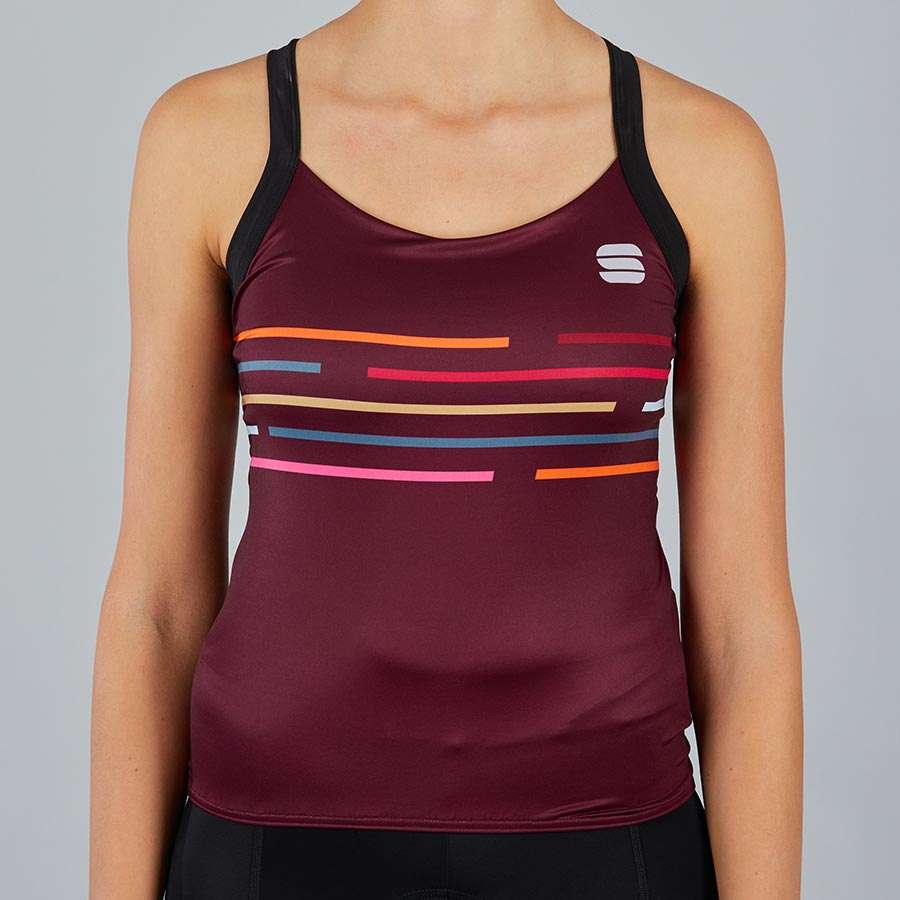 Sportful Velodrome Fietsshirt Zonder Mouwen Rood Dames