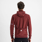 Sportful Giara Hoodie Fietsshirt Lange Mouwen Donkerrood Heren