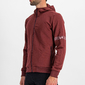 Sportful Giara Hoodie Fietsshirt Lange Mouwen Donkerrood Heren