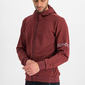 Sportful Giara Hoodie Fietsshirt Lange Mouwen Donkerrood Heren