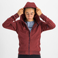 Sportful Giara Hoodie Fietsshirt Lange Mouwen Donkerrood Dames