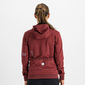 Sportful Giara Hoodie Fietsshirt Lange Mouwen Donkerrood Dames