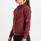 Sportful Giara Hoodie Fietsshirt Lange Mouwen Donkerrood Dames