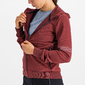 Sportful Giara Hoodie Fietsshirt Lange Mouwen Donkerrood Dames