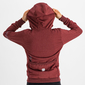 Sportful Giara Hoodie Fietsshirt Lange Mouwen Donkerrood Dames