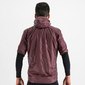 Sportful Supergiara Puffy Fietsjack Korte Mouwen Donkerrood Heren