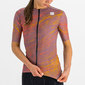 Sportful Cliff Supergiara Fietsshirt Korte Mouwen Paars/Oranje Dames