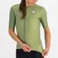 Sportful Checkmate Fietsshirt Korte Mouwen Groen Dames