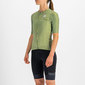 Sportful Checkmate Fietsshirt Korte Mouwen Groen Dames