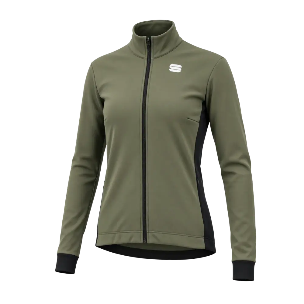 SPORTFUL Neo Softshell Fietsjack Donkergroen/Zwart Dames