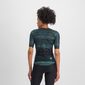 Sportful Glitch Bomber Fietsshirt Korte Mouwen Groen/Blauw Dames