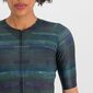 Sportful Glitch Bomber Fietsshirt Korte Mouwen Groen/Blauw Dames