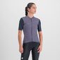Sportful Checkmate Fietsshirt Korte Mouwen Blauw/Paars Dames