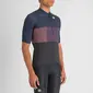 Sportful Snap Fietsshirt Korte Mouwen Donkerblauw/Zwart Heren