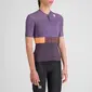 Sportful Snap Fietsshirt Korte Mouwen Paars Dames