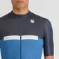 Sportful Pista Fietsshirt Korte Mouwen Blauw/Donkerblauw Heren