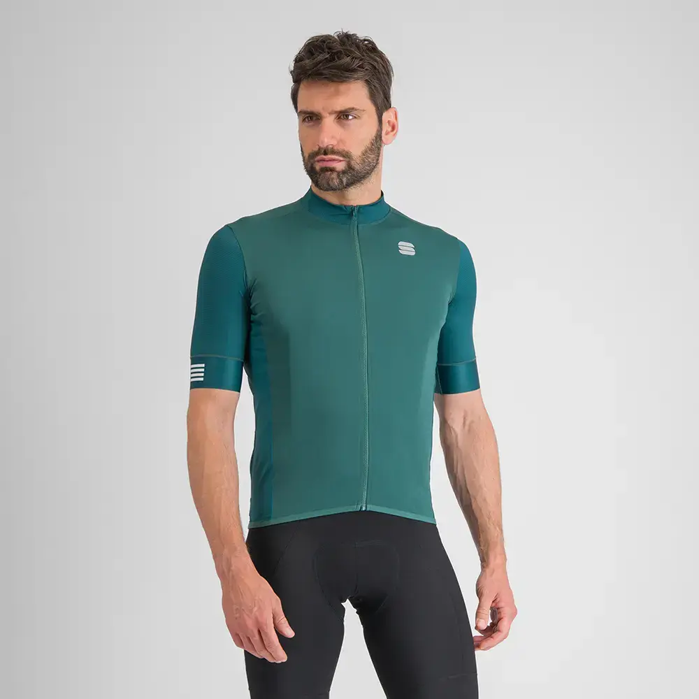 Sportful SRK Fietsshirt Korte Mouwen Groen/Blauw Heren