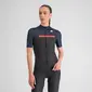 Sportful Pista Fietsshirt Korte Mouwen Donkerblauw/Zwart Dames