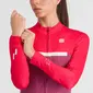 Sportful Pista Thermal Fietsshirt Lange Mouwen Roze/Paars Dames