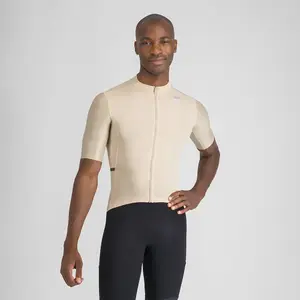 Sportful Supergiara Fietsshirt Korte Mouwen Beige Heren