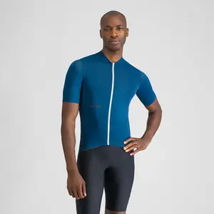 Sportful Classic Fietsshirt Korte Mouwen Blauw Heren