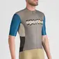 Sportful Supergiara Logo Fietsshirt Korte Mouwen Grijs/Blauw Heren