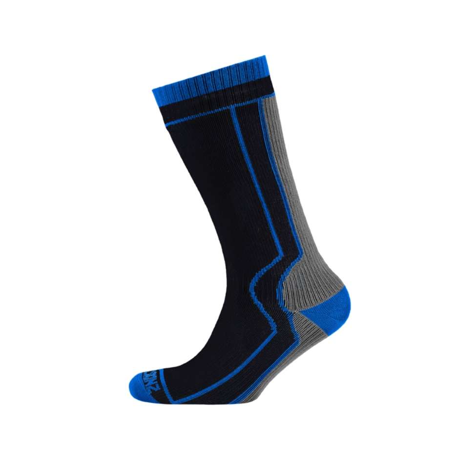 Sealskinz Thick Mid Length Sokken Zwart/Grijs