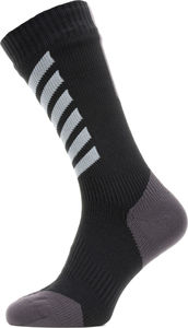 Sealskinz Waterproof All Weather Hydrostop Mid Sokken Zwart/Grijs/Wit