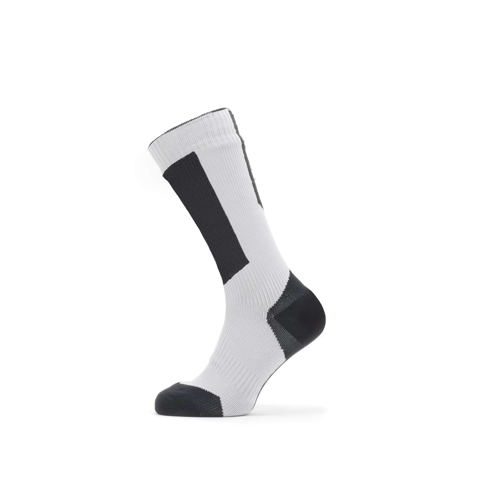 Sealskinz Waterproof Cold Weather Hydrostop Mid Sokken Wit/Zwart/Grijs