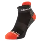 SEALSKINZ Pedham Anti-Blister Anklet Hardloopsokken Zwart/Oranje — afbeelding 1