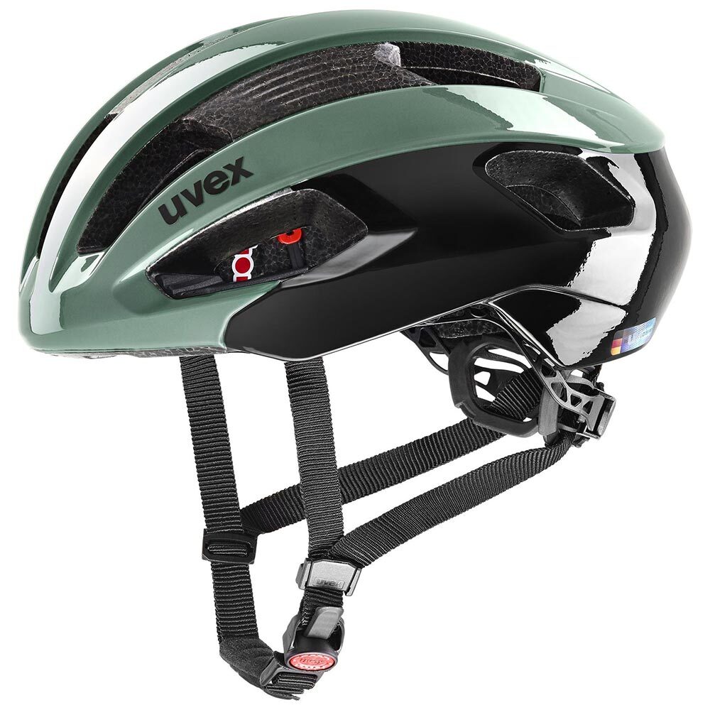 UVEX Rise Race Fietshelm Mosgroen/Zwart