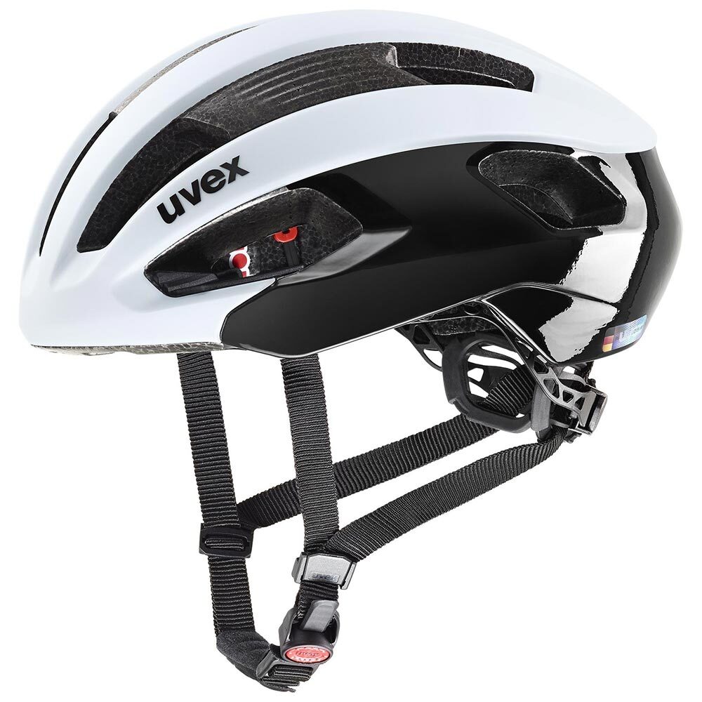 UVEX Rise CC Race Fietshelm Wit/Zwart