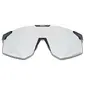 Uvex Pace Perform CV Sport Zonnebril Mat Zwart met Silver Lens