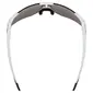 Uvex Pace Perform CV Sport Zonnebril Mat Wit met Mirror Pink Lens