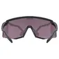 Uvex Pace Stage CV Sport Zonnebril Mat Zwart met Pushy Pink Lens