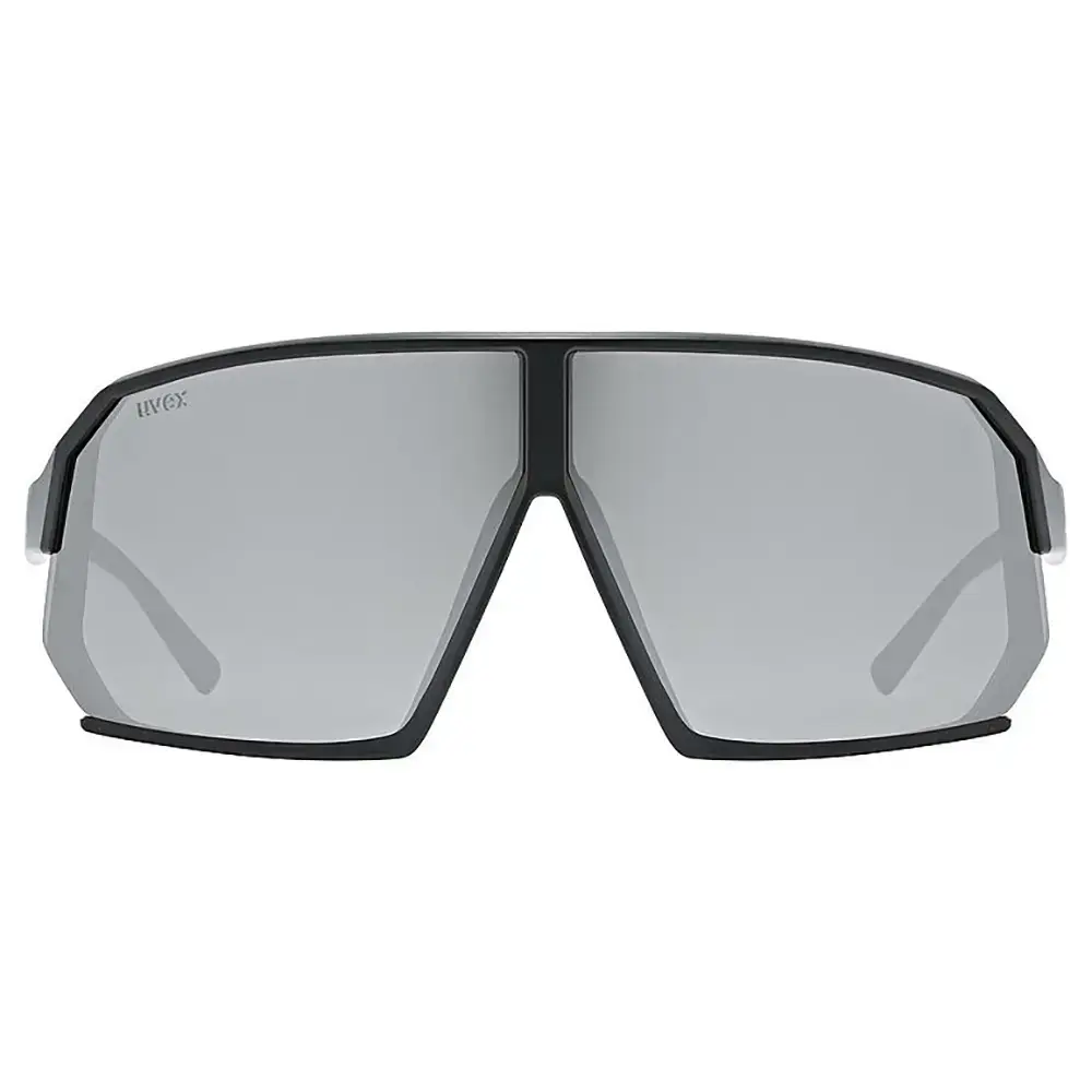 Uvex Sportstyle 237 Sport Zonnebril Mat Zwart met Mirror Silver Lens