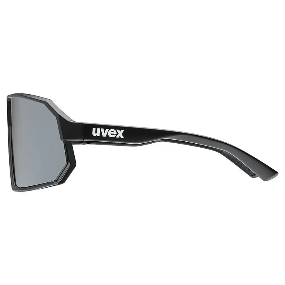 Uvex Sportstyle 237 Sport Zonnebril Mat Zwart met Mirror Silver Lens