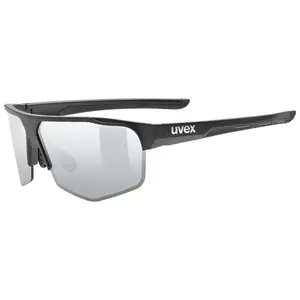Uvex Axos Set Sport Zonnebril Mat Zwart met Mirror Zilver Lens