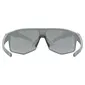 Uvex Axos Set Sport Zonnebril Mat Grijs met Mirror Zilver Lens