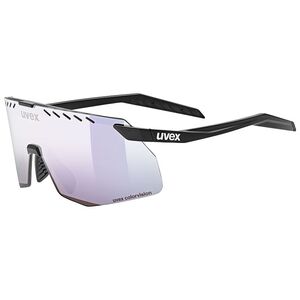 Uvex Pace Stage S CV Sport Zonnebril Mat Zwart met Pushy Pink Lens