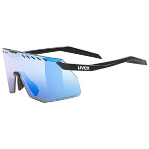 Uvex Pace Stage S CV Sport Zonnebril Mat Zwart met Buzzy Blue Lens