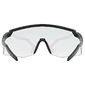 Uvex Pace Stage V Sport Zonnebril Mat Zwart met Mirro Blue Lens