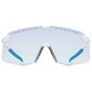Uvex Pace Stage V Sport Zonnebril Mat Wit met Mirror Blue Lens